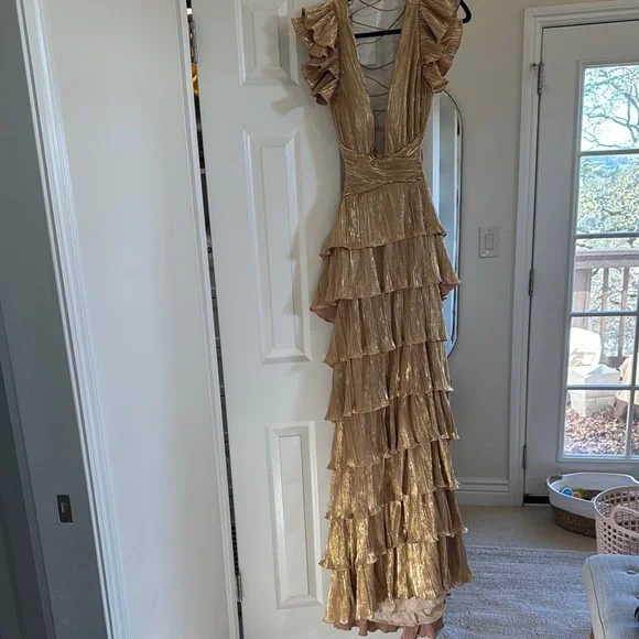 gold mac duggal dress Mac Duggal 93930 Dress main image 1